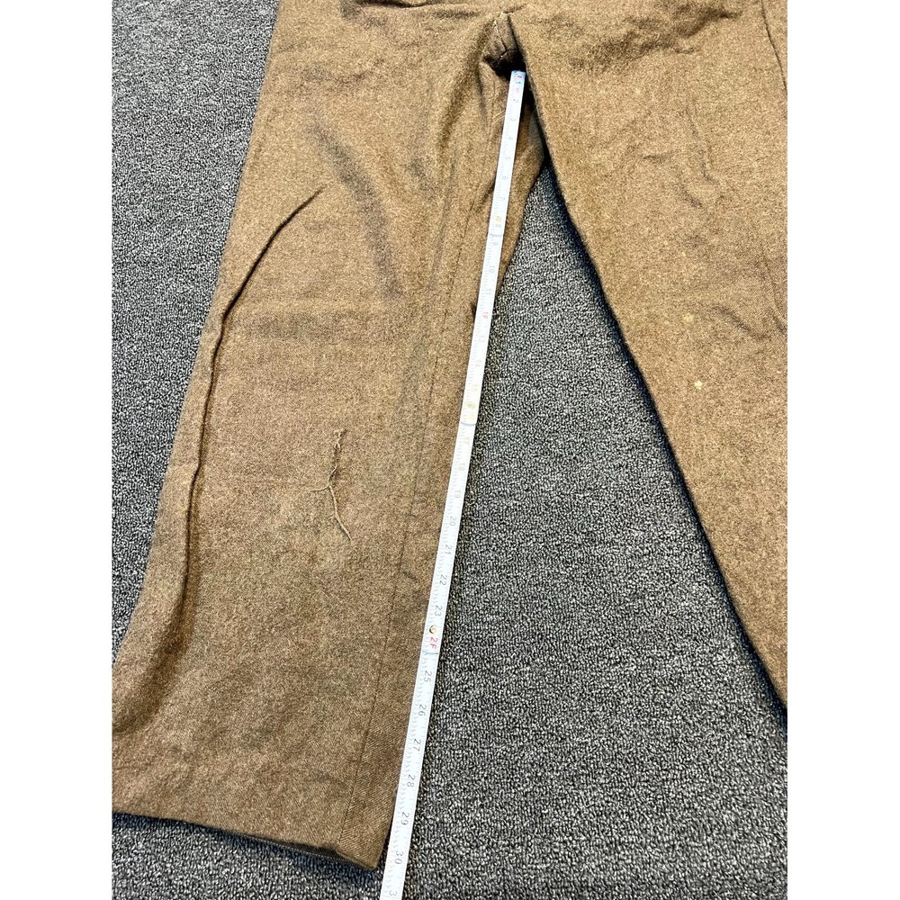Vintage 1950s French Army ARMEE Wool Pants 32x30 Military Trousers Distressed - Picture 4 of 16